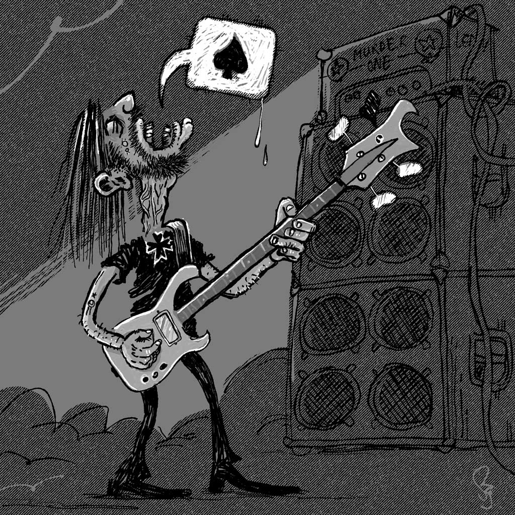 Lemmy Kilmister van Motörhead zingt Ace of Spades